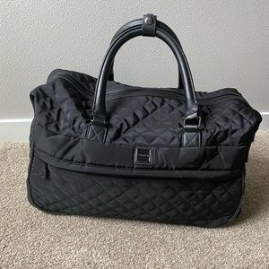 Calvin Klein black quilted roller weekend bag!